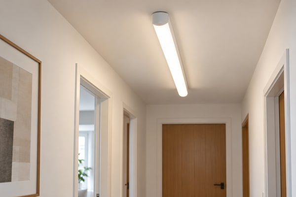 Montaż lampy natynkowej i tuby LED