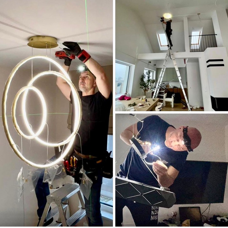 Montaż oświetlenia Warszawa - realizacja TOP INSTALL 1