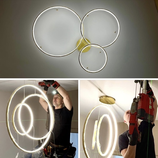 Montaż oświetlenia sufitowego - realizacja TOP INSTALL