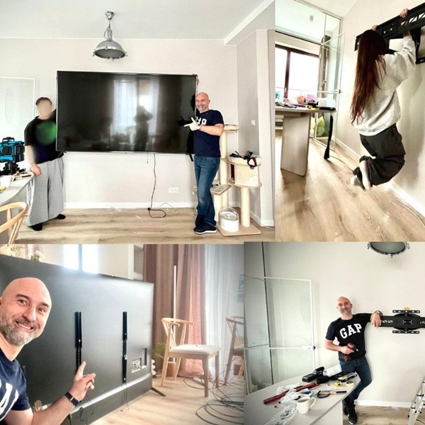 Realizacja montażu telewizora TOP INSTALL w Warszawie